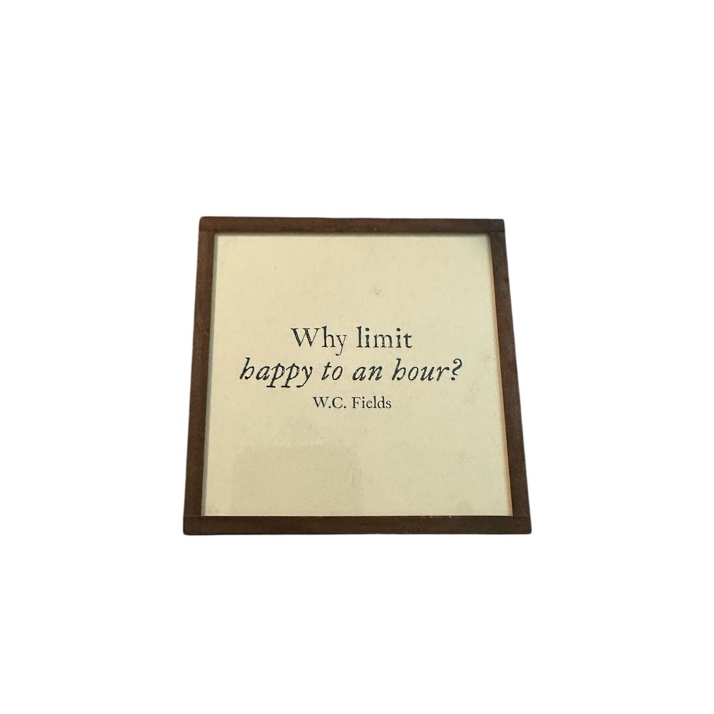 Coaster: Glass Framed